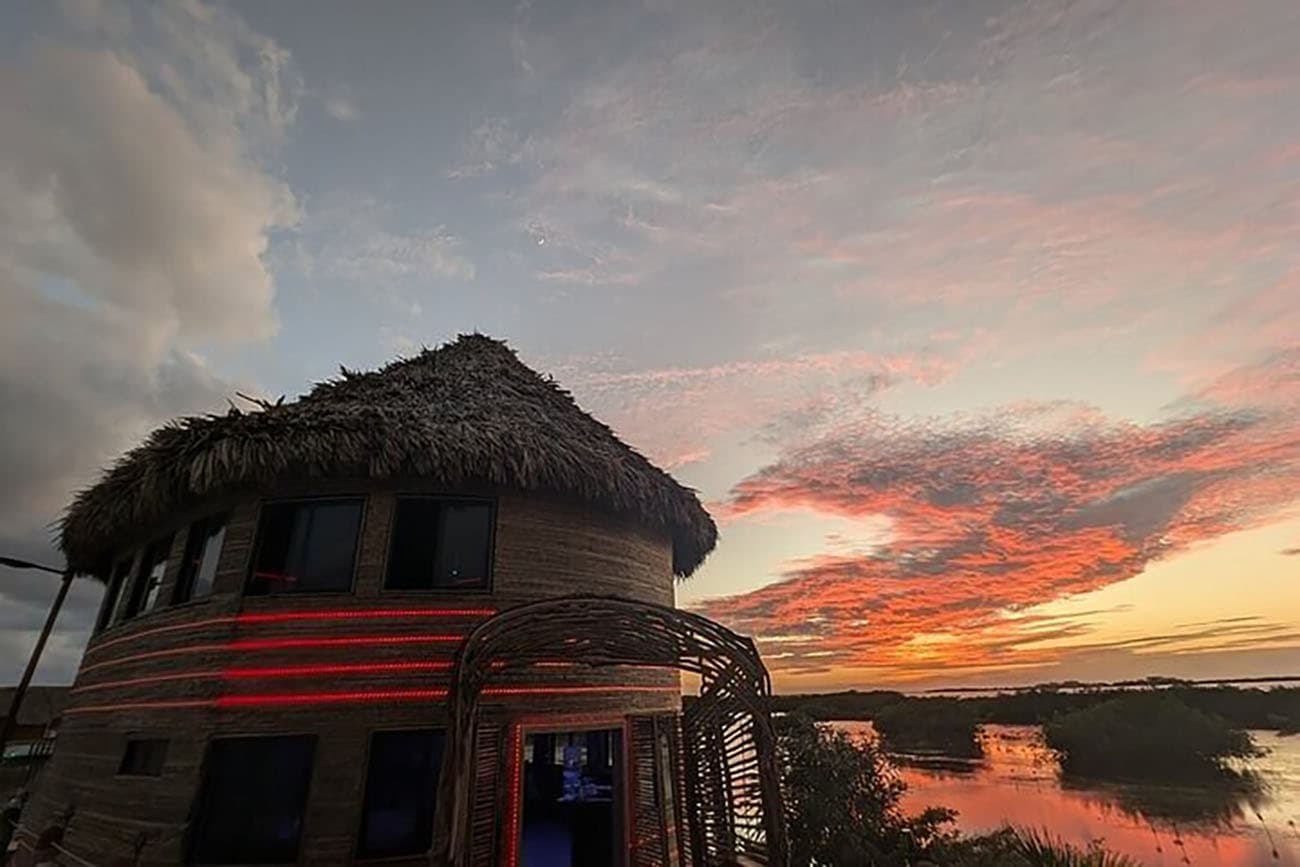 The Mayan - overwater restaurant at Lina Point, San Pedro, Belize